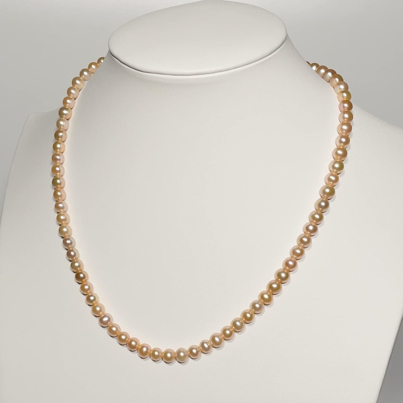 530 Chain - Encantadores Collares de Perlas de 5-6