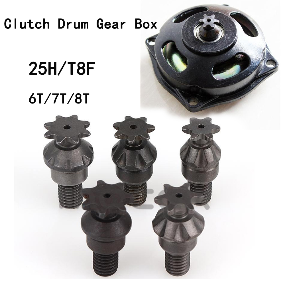 Sprocket Chain - 25H T8F 6/7/8 dientes tambor de
