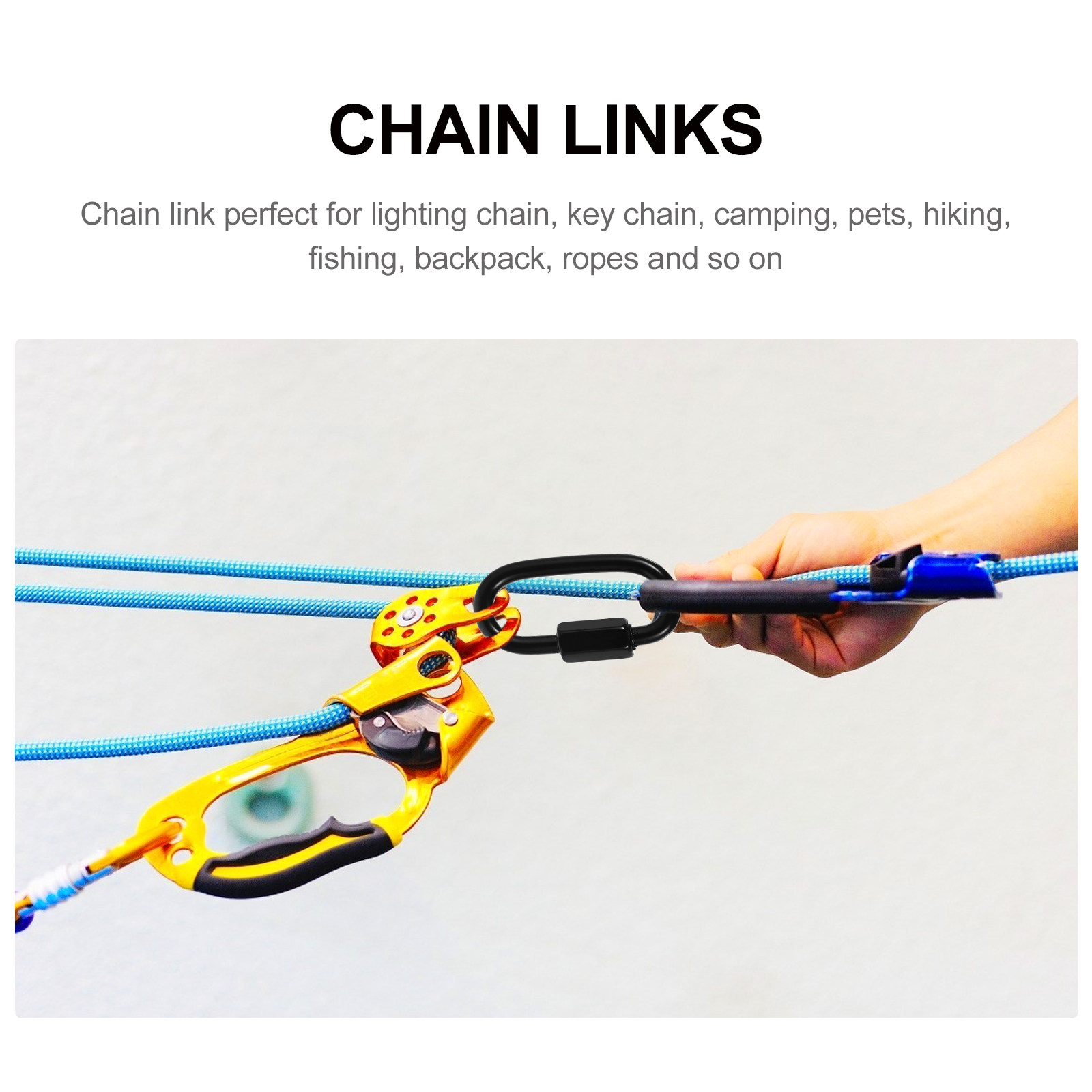 8 conectores de cadena de enla - Steel Chain reseña y precio