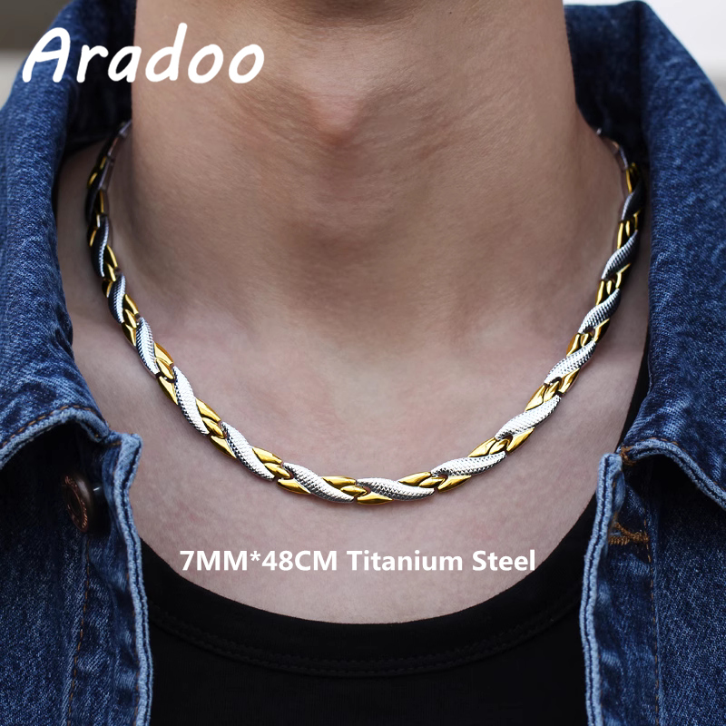ARADOO Collar con diseño de dr - Ansi Chain reseña y precio