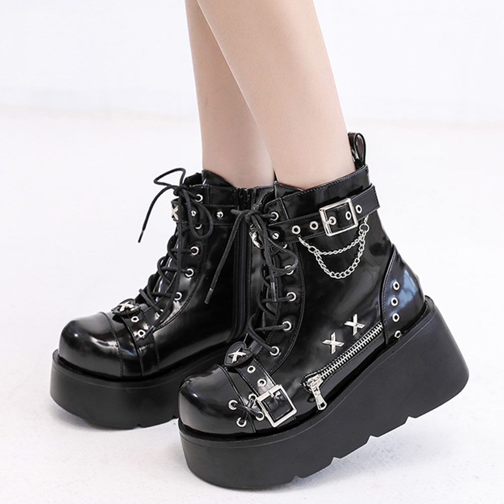 Nuevos botines góticos con pla - Motorcycle Chain reseña y precio